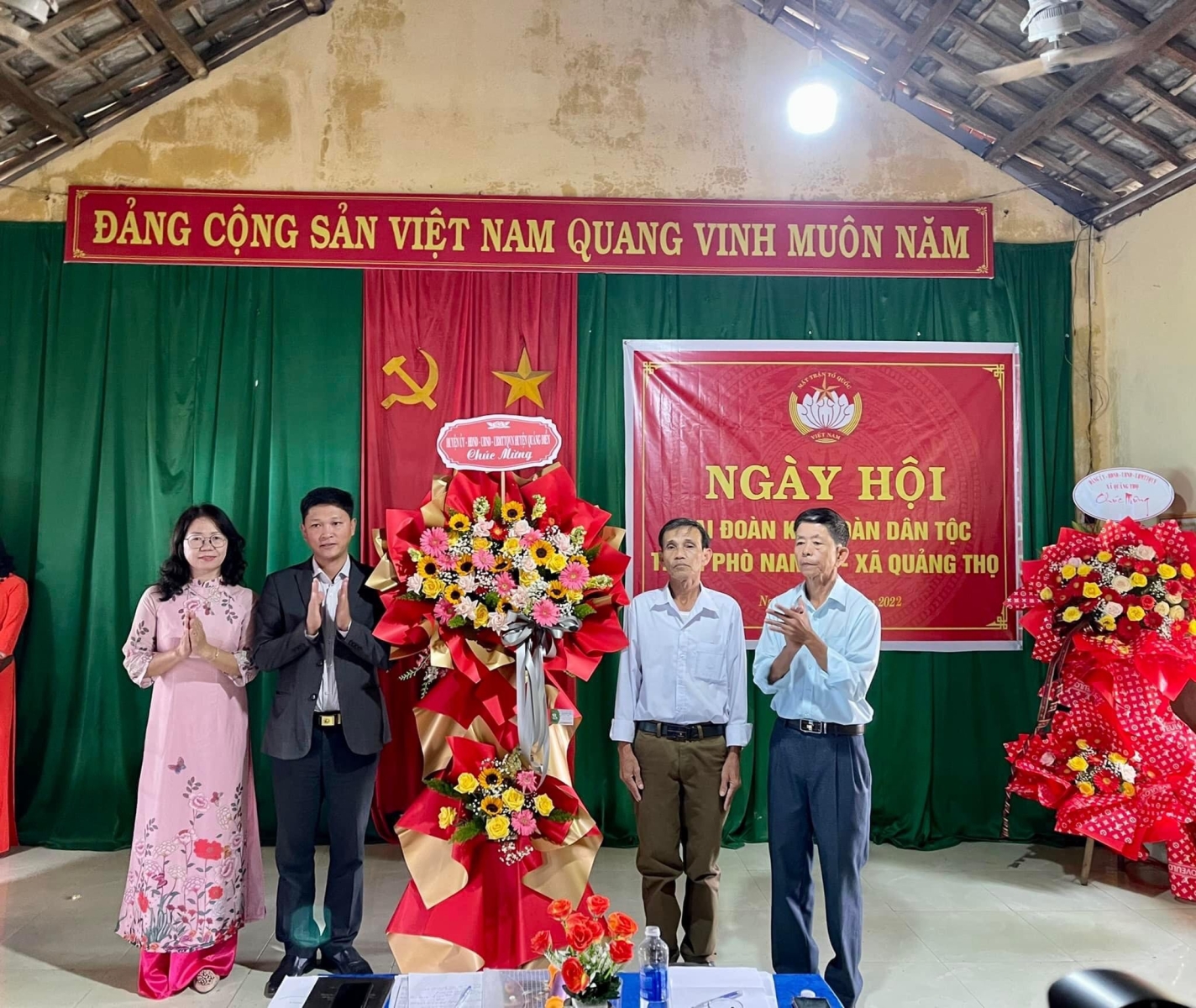 Thôn Phò Nam A, xã Quảng Thọ: tổ chức ngày Hội Đại đoàn kết toàn dân tộc 